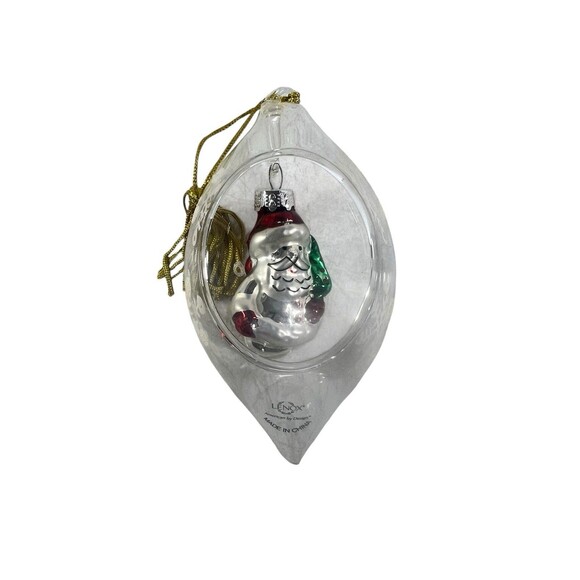 Lenox OPEN GLOBE Santa CHRISTMAS ORNAMENT Original Box - Picture 14 of 15